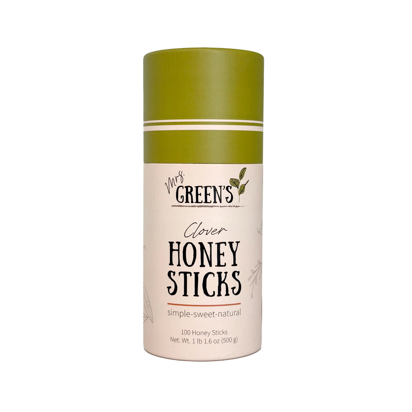 Pure Clover Honey Sticks - 100 Pack